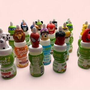 16 Good 2 Grow Random Character Spill Proof Empty Bottles & Toppers